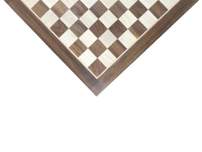 19” GOLDEN ROSEWOOD & MAPLE WOOD CHESSBOARD - 50mm squares