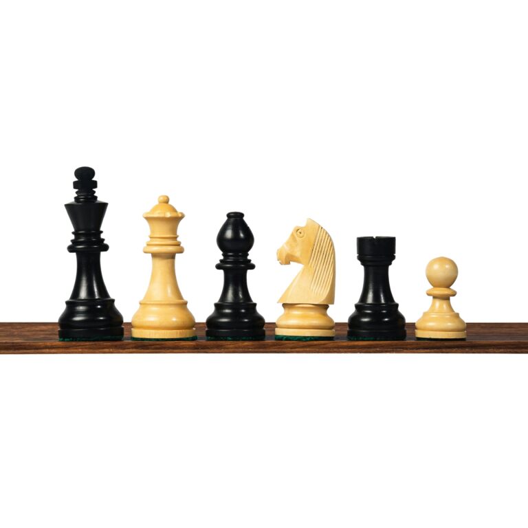 Premium Staunton chess pieces set with 3.75 inch ebonised wooden chess pieces