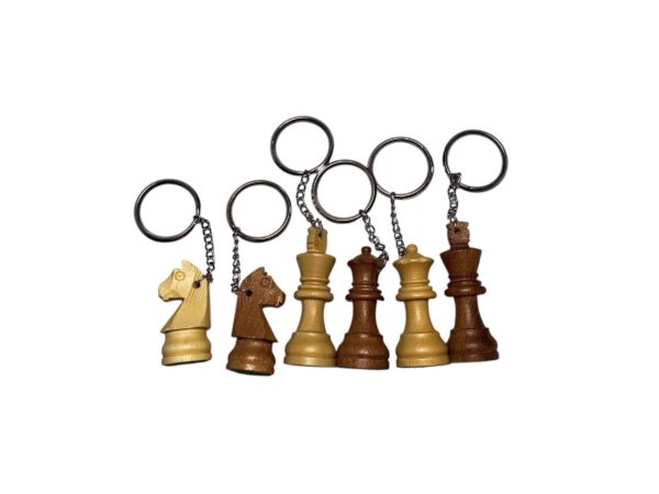 2.5” STAUNTON MAGNETIC CHESS PIECES KEYCHAIN PACK OF 6