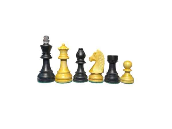 3.75” EBONISED TOURNAMENT WEIGHTED CHESS PIECES