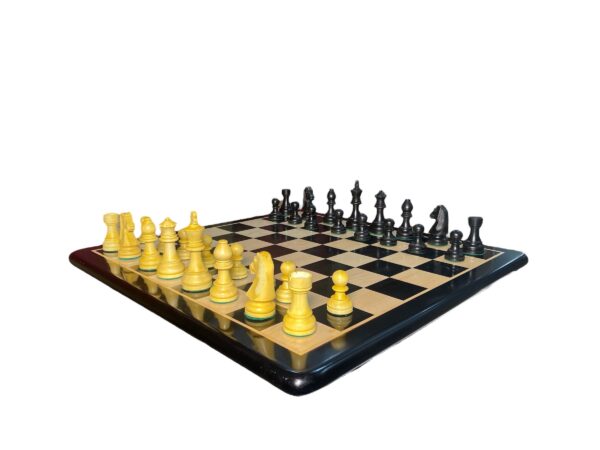 3.75” EBONISED TOURNAMENT WEIGHTED CHESS PIECES - Image 6