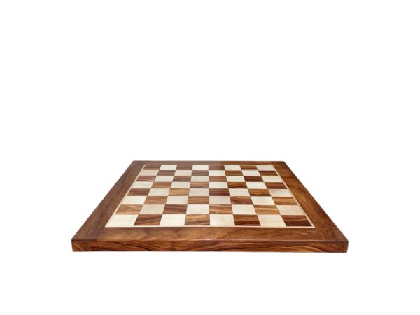 16” TOURNAMENT GOLDEN ROSEWOOD CHESSBOARD 45mm SQUARE - Image 2