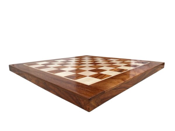 16” TOURNAMENT GOLDEN ROSEWOOD CHESSBOARD 45mm SQUARE - Image 4
