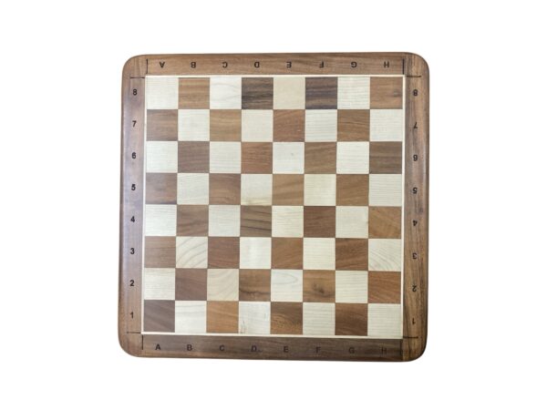 16” GOLDEN ROSEWOOD CHESSBOARD WITH ENGRAVED NOTATION 44mm SQUARE - Image 5