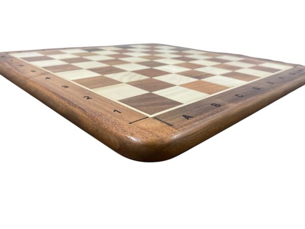 16” GOLDEN ROSEWOOD CHESSBOARD WITH ENGRAVED NOTATION 44mm SQUARE - Image 7
