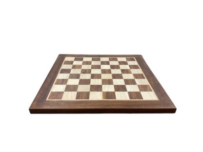 19” GOLDEN ROSEWOOD & MAPLE WOOD CHESSBOARD - 50mm squares - Image 3