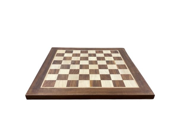 19” GOLDEN ROSEWOOD SQUARE CHESSBOARD - 50mm squares - Image 2