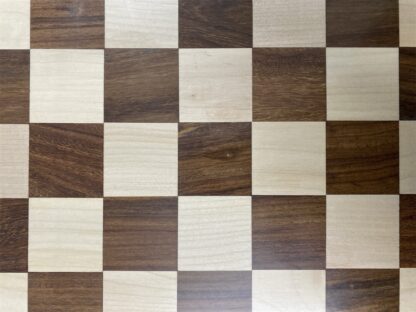 19” GOLDEN ROSEWOOD & MAPLE WOOD CHESSBOARD - 50mm squares - Image 6