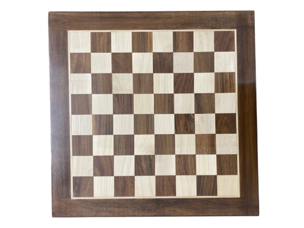 19” GOLDEN ROSEWOOD SQUARE CHESSBOARD - 50mm squares - Image 6