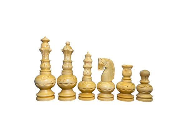 3.75” GARHVI CARVING CHESS PIECES WITH 16” SQUARE GOLDEN ROSEWOOD CHESSBOARD - Image 9