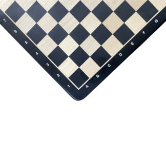 21” EBONY & MAPLE WOOD CHESSBOARD WITH NOTATIONS- 55mm SQUARE