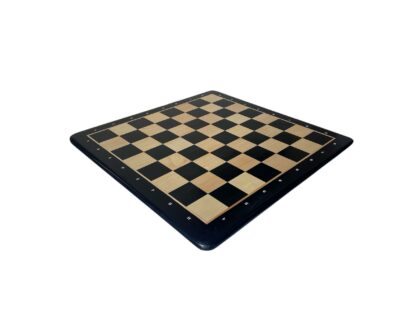 21” EBONY & MAPLE WOOD CHESSBOARD WITH NOTATIONS- 55mm SQUARE