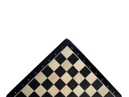 21” EBONY & MAPLE WOOD CHESSBOARD WITH NOTATIONS- 55mm SQUARE - Image 6