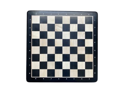 21” EBONY & MAPLE WOOD CHESSBOARD WITH NOTATIONS- 55mm SQUARE - Image 3