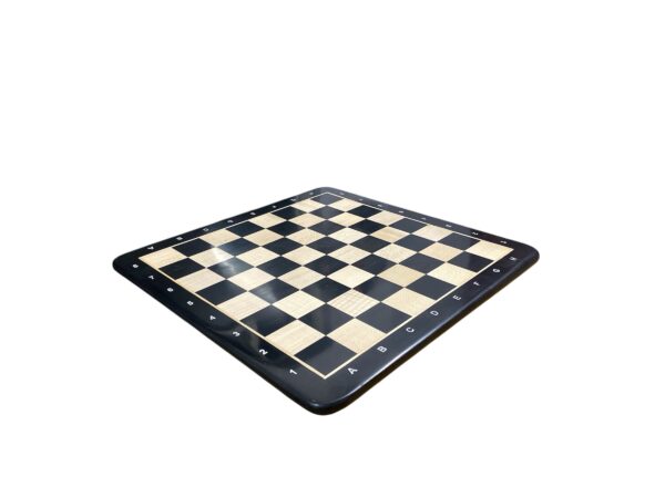 17” EBONY WOOD CHESSBOARD WITH NOTATIONS 45mm SQUARE