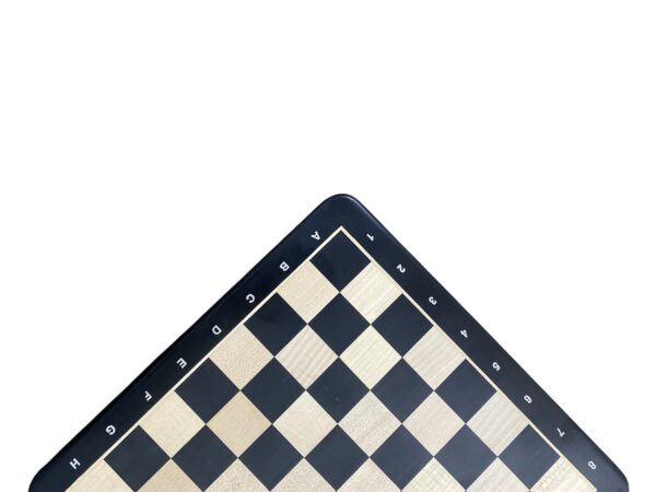 17” EBONY WOOD CHESSBOARD WITH NOTATIONS 45mm SQUARE - Image 3