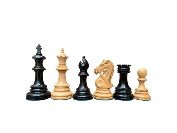 4.4” STAUNTON BRIDLE KNIGHT EBONY WEIGHTED CHESS PIECES
