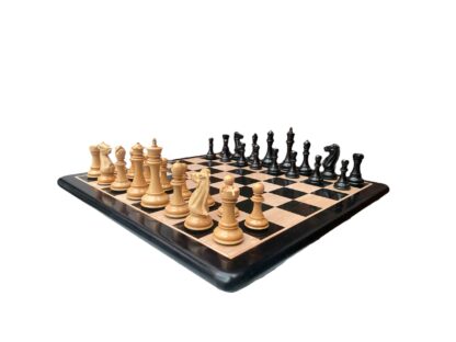 4.4” LUXURY EBONY STAUNTON TOURNAMENT WEIGHTED CHESS PIECES - Image 7