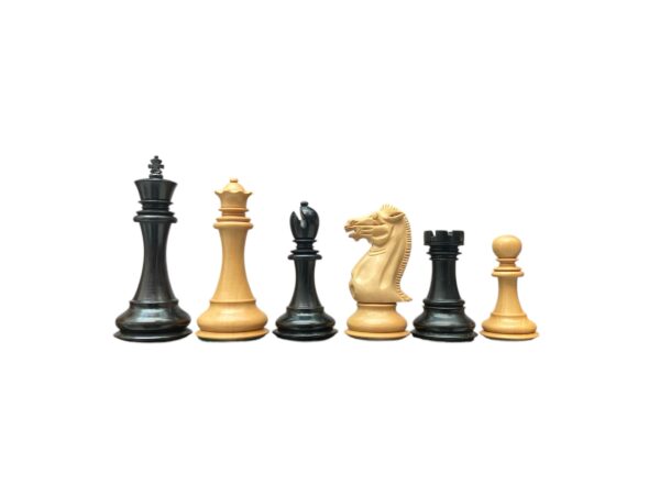 4.4” LUXURY EBONY STAUNTON TOURNAMENT WEIGHTED CHESS PIECES