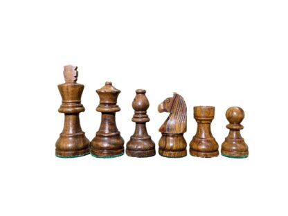 3” STAUNTON GERMAN KNIGHT WEIGHTED CHESS PIECES WITH 16” GOLDEN ROSEWOOD CHESSBOARD WITH 2 EXTRA QUEENS - Image 6