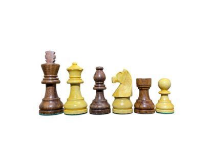 3” STAUNTON GERMAN KNIGHT WEIGHTED CHESS PIECES WITH 16” GOLDEN ROSEWOOD CHESSBOARD WITH 2 EXTRA QUEENS - Image 5