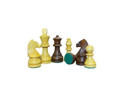 3” STAUNTON GERMAN KNIGHT WEIGHTED CHESS PIECES WITH 16” GOLDEN ROSEWOOD CHESSBOARD WITH 2 EXTRA QUEENS - Image 8