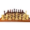 4.7” STAUNTON STANDING KNIGHT WEIGHTED CHESS PIECES WITH 21” CHESBOARD