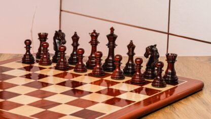 4.5” COLUMBIAN STAUNTON SERIES LUXURY TRIPLE WEIGHTED CHESS PIECES - Image 8