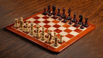4.5” COLUMBIAN STAUNTON SERIES LUXURY TRIPLE WEIGHTED CHESS PIECES - Image 6