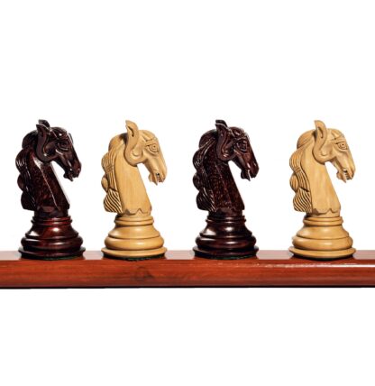 4.5” COLUMBIAN STAUNTON SERIES LUXURY TRIPLE WEIGHTED CHESS PIECES - Image 4