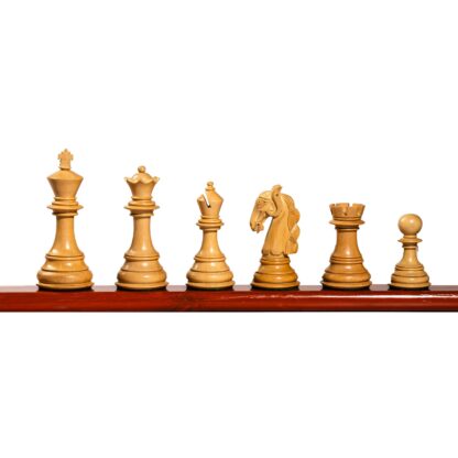 4.5” COLUMBIAN STAUNTON SERIES LUXURY TRIPLE WEIGHTED CHESS PIECES WITH 21” BOARD & BOX - Image 2