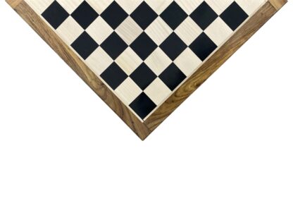 17” EBONY WOOD WITH GOLDEN ROSEWOOD BORDER CHESSBOARD 45mm SQUARE