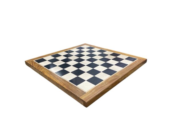 17” EBONY WOOD WITH GOLDEN ROSEWOOD BORDER CHESSBOARD 45mm SQUARE