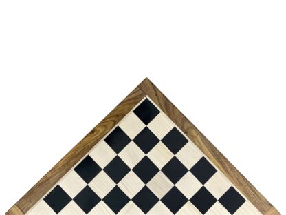 17” EBONY WOOD WITH GOLDEN ROSEWOOD BORDER CHESSBOARD 45mm SQUARE - Image 6