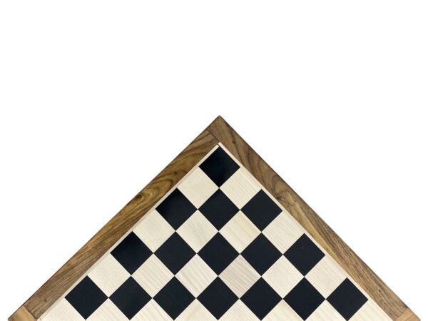 17” EBONY WOOD WITH GOLDEN ROSEWOOD BORDER CHESSBOARD 45mm SQUARE - Image 5