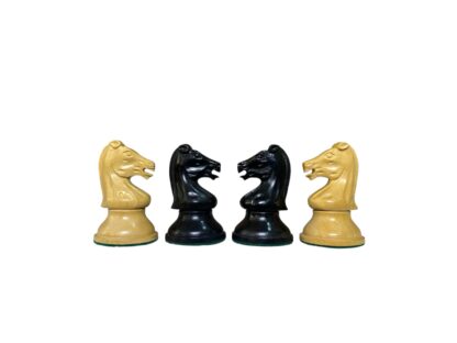 3.75” REPRODUCTION OF DRUEKE PLAYER CHOICE HEAVY WEIGHTED CHESS PIECES, 21” EBONY BOARD AND CHESS BOX - Image 11
