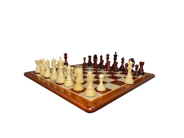 4.5” BRAID KNIGHT STAUNTON SERIES LUXURY TRIPLE WEIGHTED CHESS PIECES - Image 5