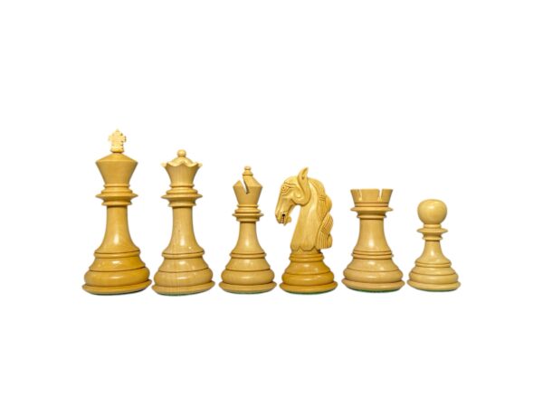 4.5” BRAID KNIGHT STAUNTON SERIES LUXURY TRIPLE WEIGHTED CHESS PIECES - Image 3