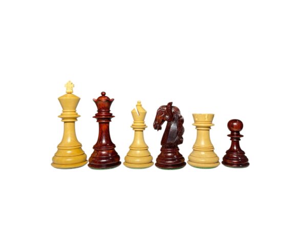 4.5” BRAID KNIGHT STAUNTON SERIES LUXURY TRIPLE WEIGHTED CHESS PIECES - Image 2