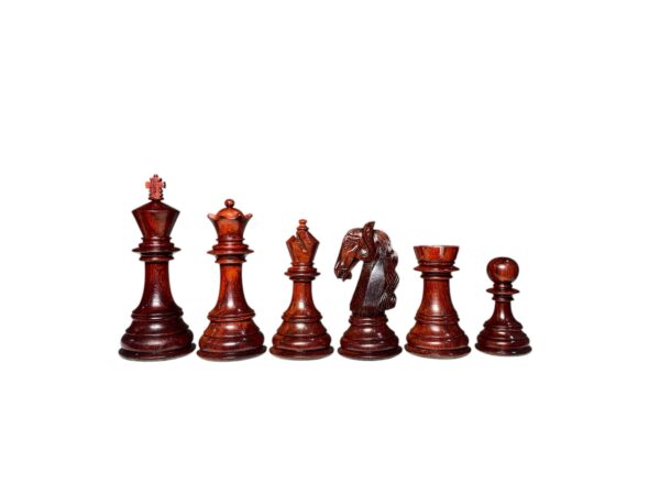 4.5” BRAID KNIGHT STAUNTON SERIES LUXURY TRIPLE WEIGHTED CHESS PIECES - Image 4