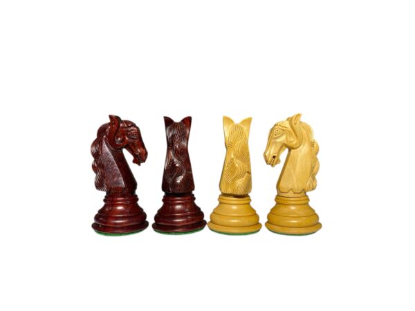 4.5” BRAID KNIGHT STAUNTON SERIES LUXURY TRIPLE WEIGHTED CHESS PIECES - Image 11