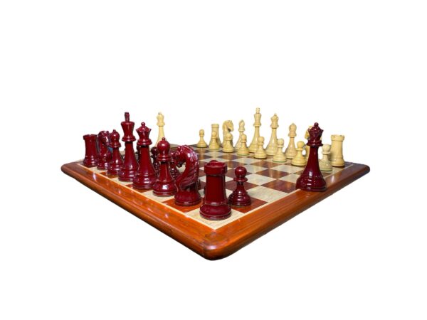 5” HEART KNIGHT PREMIUM LACQUERED CHESS PIECES WITH EXTRA QUEENS - Image 7