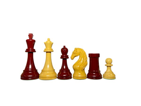 5” HEART KNIGHT PREMIUM LACQUERED CHESS PIECES WITH EXTRA QUEENS