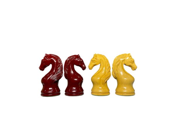 5” HEART KNIGHT PREMIUM LACQUERED CHESS PIECES WITH EXTRA QUEENS - Image 5