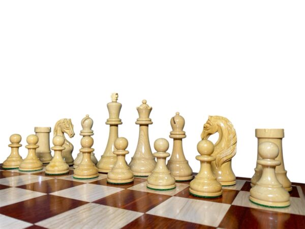 5” HEART KNIGHT PREMIUM LACQUERED CHESS PIECES WITH 21” PADAUK CHESSBOARD - Image 7