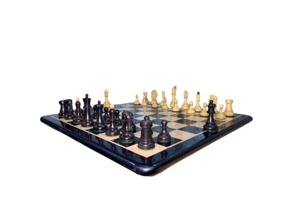 Chess Pieces with Ebony Chessboard
