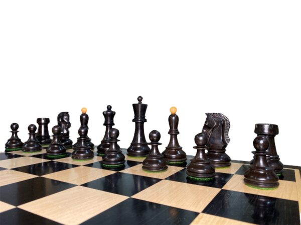 Chess Pieces with Ebony Chessboard