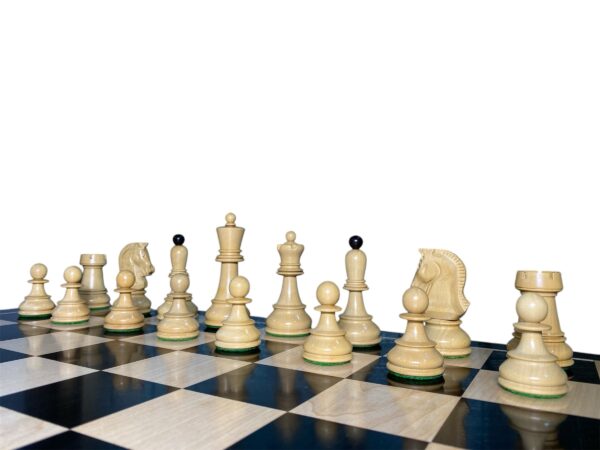 Chess Pieces With Ebony Board
