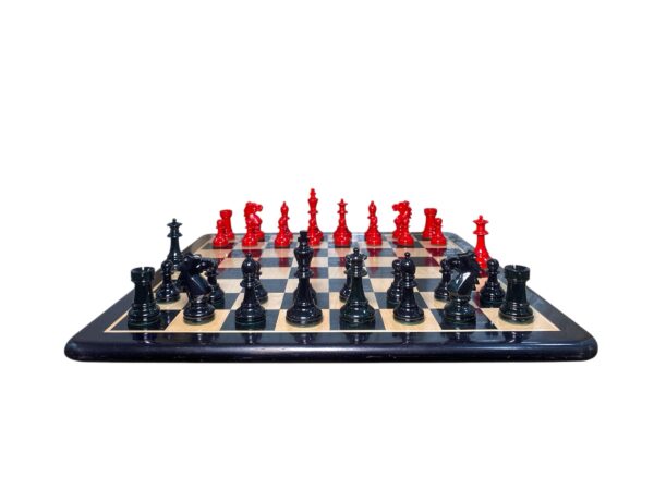 Panther chess pieces with chessboard
