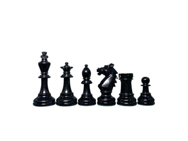 3.75” BOHEMIAN RED PANTHER LUXURY CHESS PIECES WITH 21” EBONY CHESSBOARD - Image 6